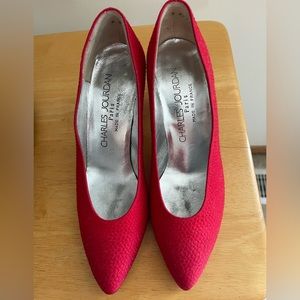 Charles Jourdan, Paris 6.5 Red pumps lightly worn